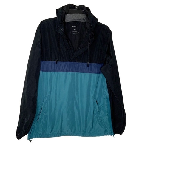 Rvca long sleeve windbreaker with hook and side zipper. Size M - Picture 2 of 7